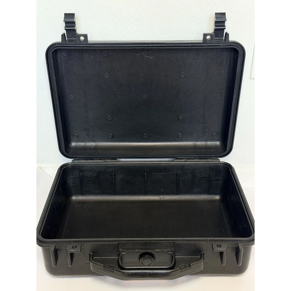 VTG Pelican 1500 Hard Shell Medium Protective Storage Case Black 18x14x7 No Foam